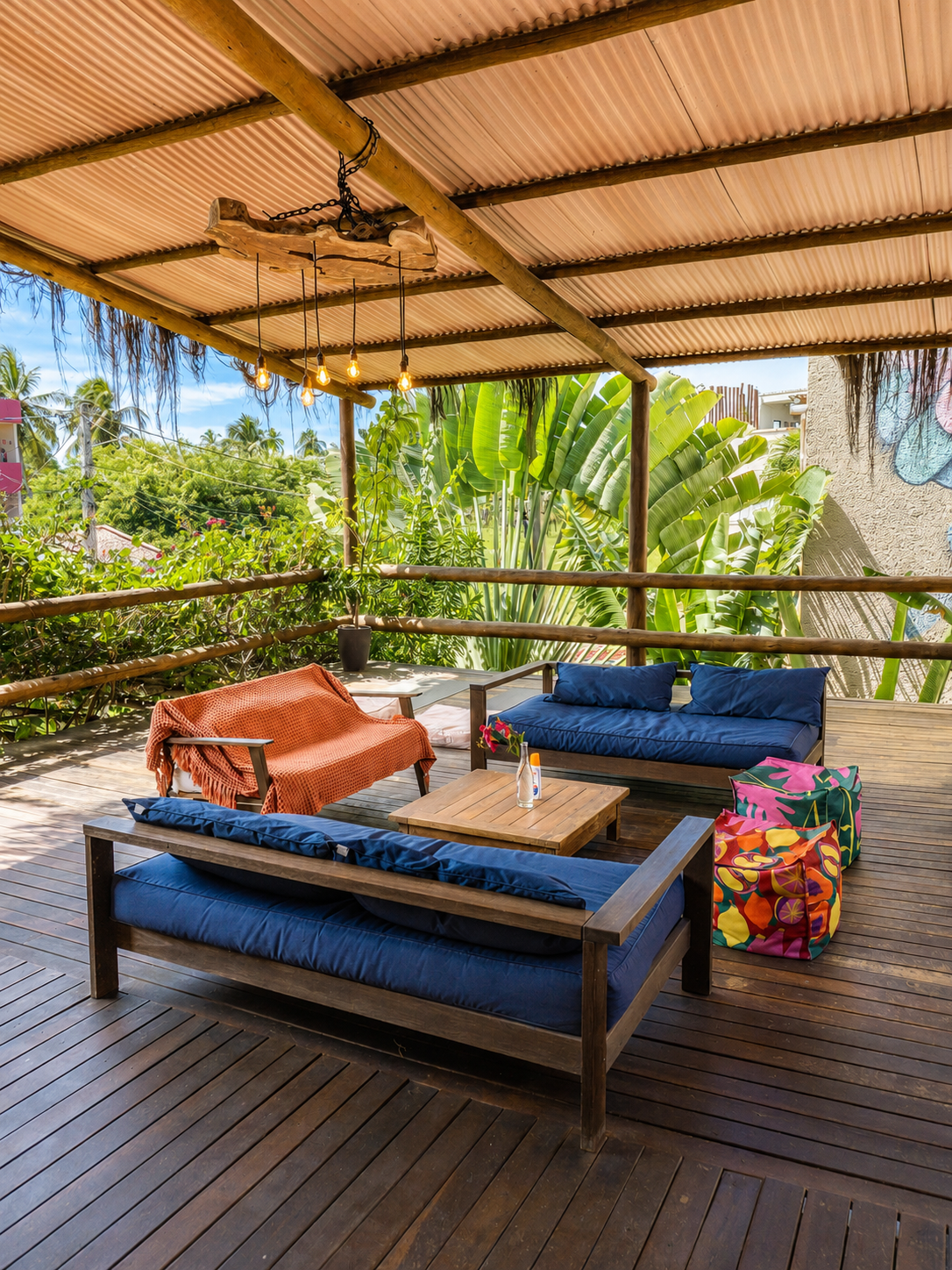 Deck com lounge